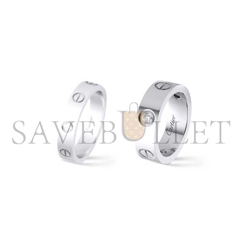 CARTIER LOVE RING, CLASSIC MODEL, 3 DIAMONDS CRB4032500